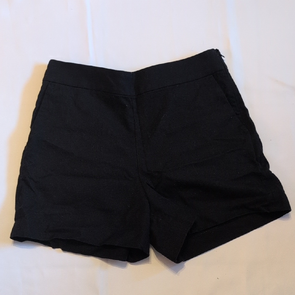 J. Crew Women's High Waist Black Shorts